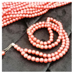 Tesbih İnci Pembe 8 Mm - 10 Adet