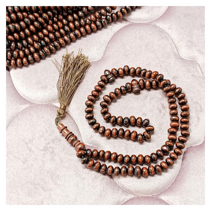 Tesbih Şimşir Kahverengi 8 Mm - 10 Adet