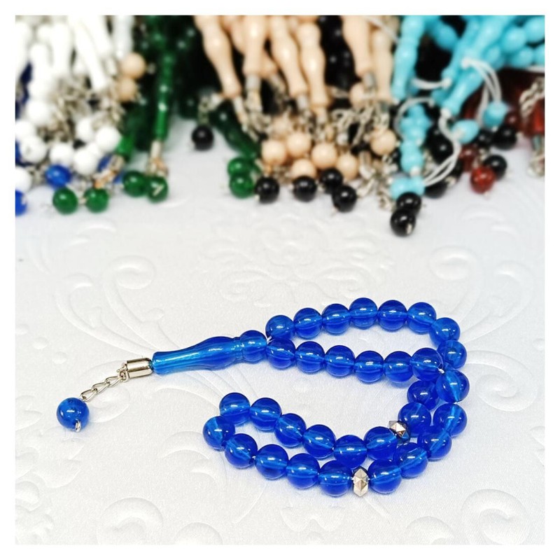 Erkek Tesbih Akrilik 33lü Lacivert 10 Mm - 10 Adet