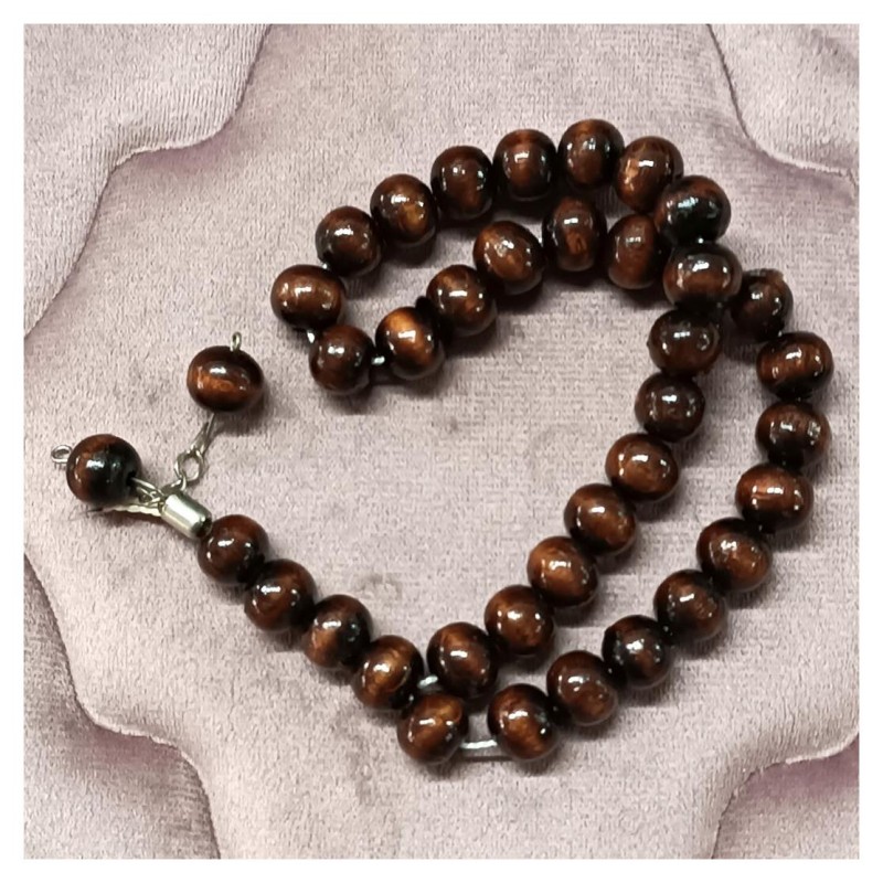 Tesbih Şimşir Kahverengi 33lü 10 Mm - 10 Adet