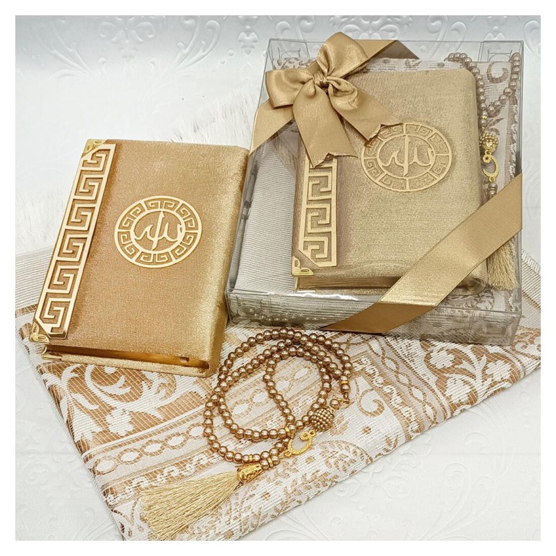 Hediyelik Kuran Seti Kapicino - Kuranı Kerim Seccade Tesbih