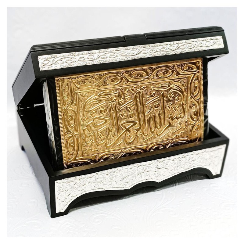 Hediyelik Kuranı Kerim Gold Rahleli Sandık