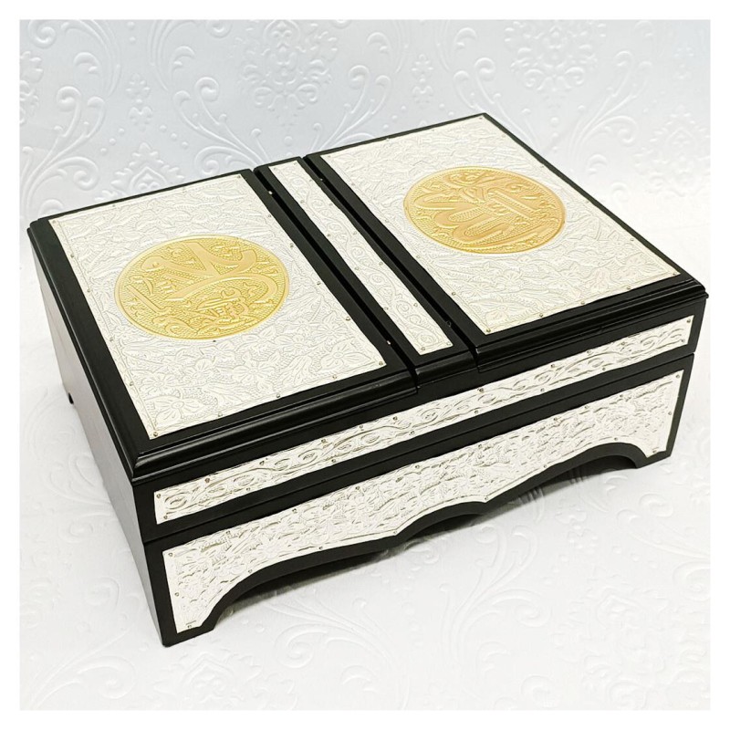 Hediyelik Kuranı Kerim Gold Rahleli Sandık