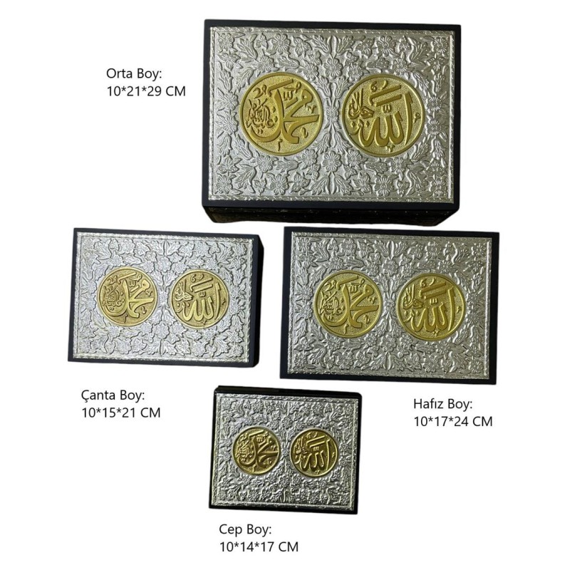 Hediyelik Kuranı Kerim Gold Sandıklı Set