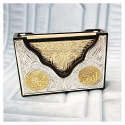 Hediyelik Kuranı Kerim Gold & V Tiipi Biblo Set