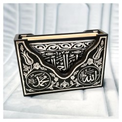 Hediyelik Kuranı Kerim Gümüş V Tipi Biblo Set