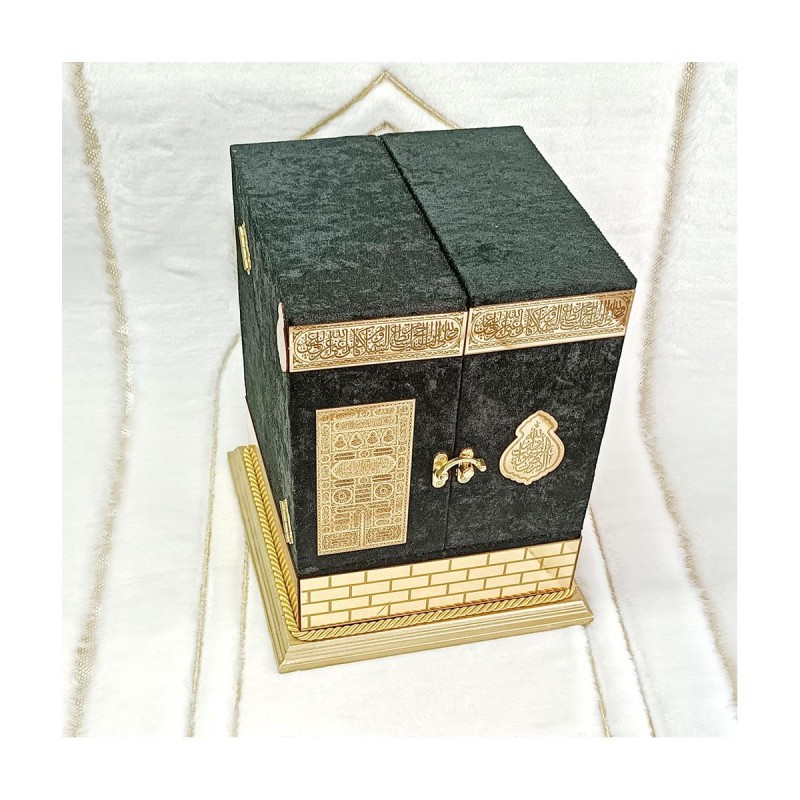 Hediyelik Kuranı Kerim 2 Kapaklı Kabe Maketi