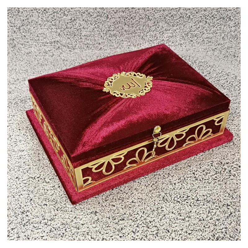 Hediyelik Kuranı Kerim Kutulu  - Hafız Boy - Renk Opsiyonlu