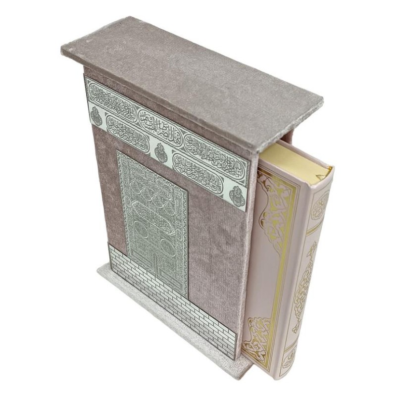 Hediyelik Kuranı Kerim - Kabeli Set Gümüş - Renk Opsiyonlu