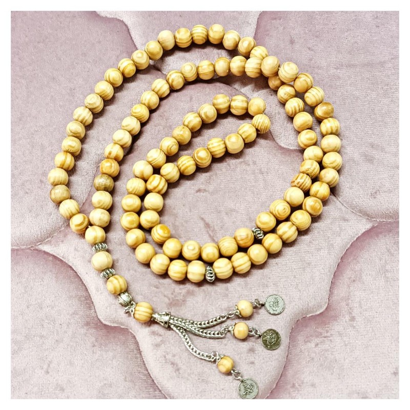 Tesbih Ağaç Açık Kahve 10 Mm - 10 Adet