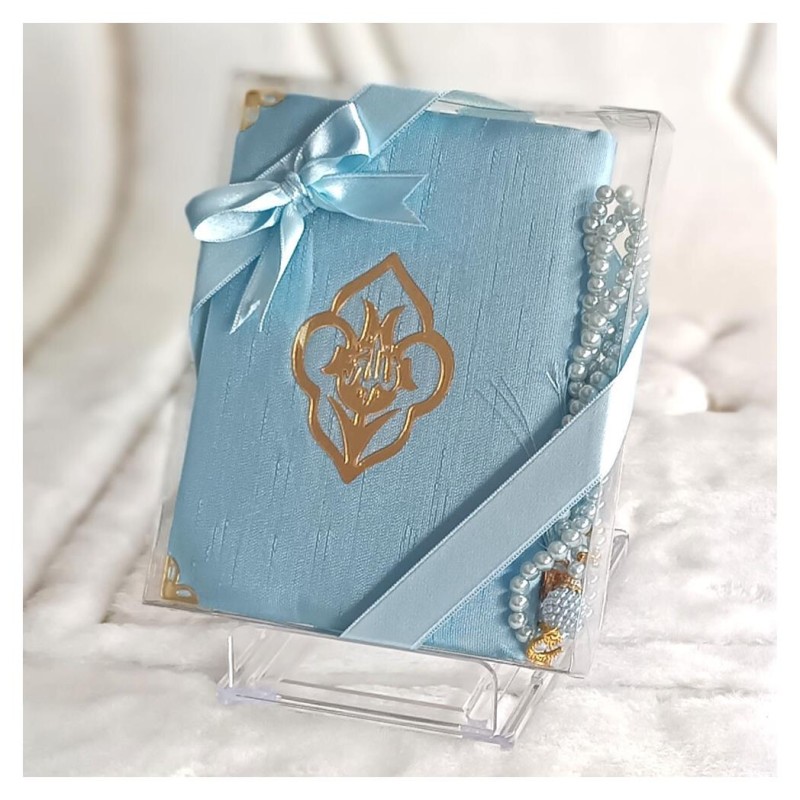 Hediyelik Yasin Seti Mavi - Tesbihli