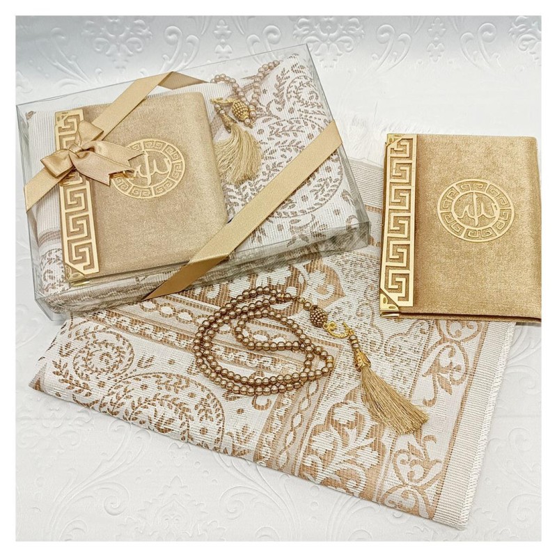 Hediyelik Yasin Seti Kapiçino - Yasin Seccade Tesbih