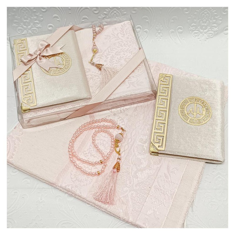 Hediyelik Yasin Seti Pudra - Yasin Seccade Tesbih