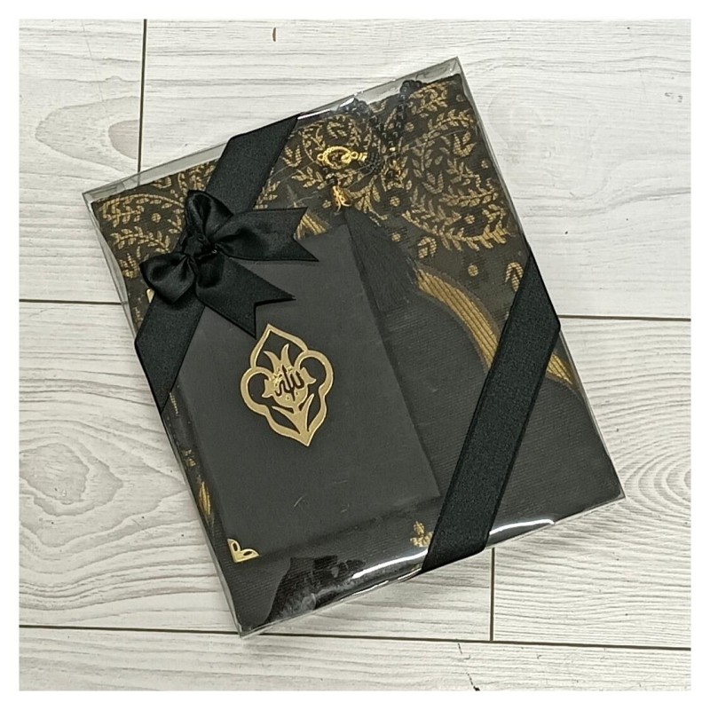 Hediyelik Yasin Seti Siyah -  Yasin Seccade Tesbih