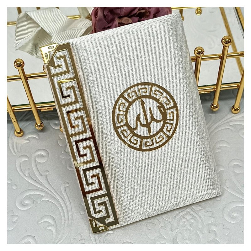 Kadife Kaplı Yasin Kitabı -  Gri Çanta Boy 