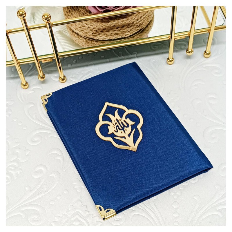 Yasin Kitabı Şantuk Kaplama - Lacivert Çanta Boy 