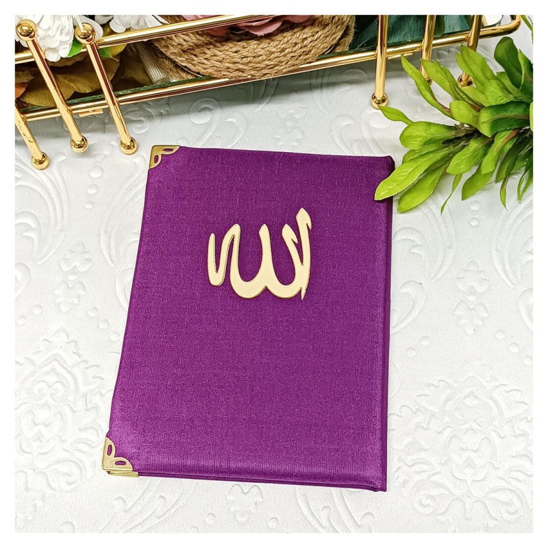 Yasin Kitabı Şantuk Kaplama - Mürdüm Çanta Boy